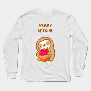 Very Special Raspberry Tart Sloth Long Sleeve T-Shirt